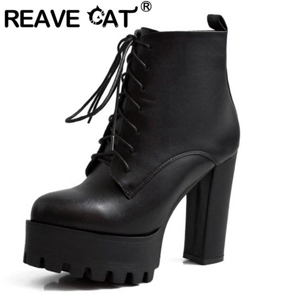 reave cat new 2021 women boots round toe 12cm high heels platform flock faux genuine leather zip simple british casual a3393, Black
reave cat new 2021 women boots round toe 12cm high heels platform flock faux genuine leather zip simple british casual a3393, Black