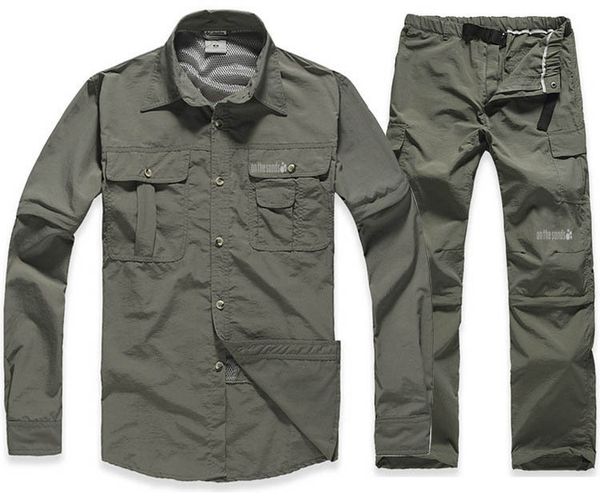 hiking clothing suit men lightweight trekking anti-uv sunscreen quick dry detachable camping fishing outdoor shirt pants sets q1201, Black;brown
hiking clothing suit men lightweight trekking anti-uv sunscreen quick dry detachable camping fishing outdoor shirt pants sets q1201, Black;brown