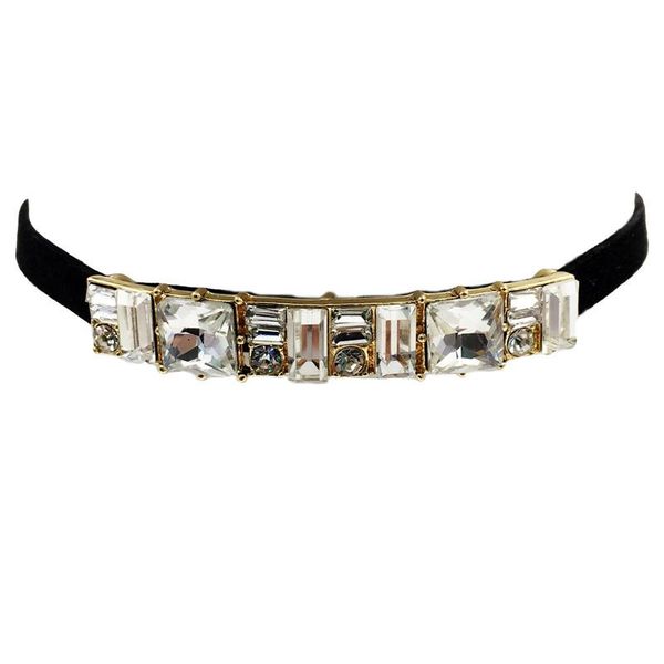 chokers lemoer luxury geometric crystal gem necklaces with black velvet choker necklace for women gift party jewelry ras du cou, Golden;silver
chokers lemoer luxury geometric crystal gem necklaces with black velvet choker necklace for women gift party jewelry ras du cou, Golden;silver