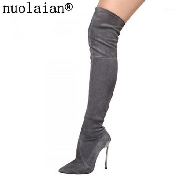 boots 11cm stretch thigh long woman over knee winter shoes high heels women black gray faux suede leather lady1
boots 11cm stretch thigh long woman over knee winter shoes high heels women black gray faux suede leather lady1