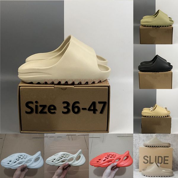 eur 47 mens sandals with box kanye slides brown ash blue triple black white resin womens slippers foam runner sandal outdoor loafers 36-47
eur 47 mens sandals with box kanye slides brown ash blue triple black white resin womens slippers foam runner sandal outdoor loafers 36-47