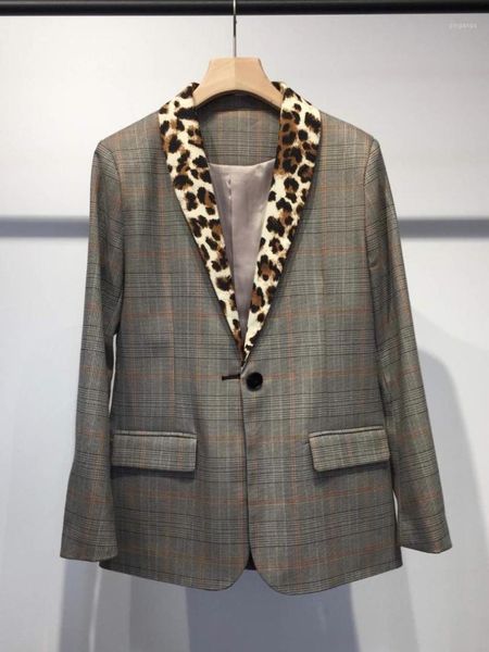 fashion 2019 spring new women plaid blazer coat ddxgz31, White;black
fashion 2019 spring new women plaid blazer coat ddxgz31, White;black