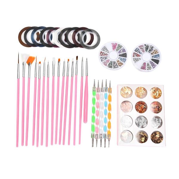nail art kits dotting painting 36pcs tape tools brushes drawing pen manicure set rhinestones paillette accessories foil nails sticker
nail art kits dotting painting 36pcs tape tools brushes drawing pen manicure set rhinestones paillette accessories foil nails sticker