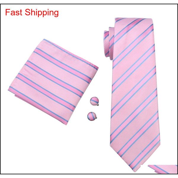 stripe tie set for men pink blue hanky cufflinks jacquard woven neck tie set silk mens set business qyldtz beauty888, Black;blue 
stripe tie set for men pink blue hanky cufflinks jacquard woven neck tie set silk mens set business qyldtz beauty888, Black;blue