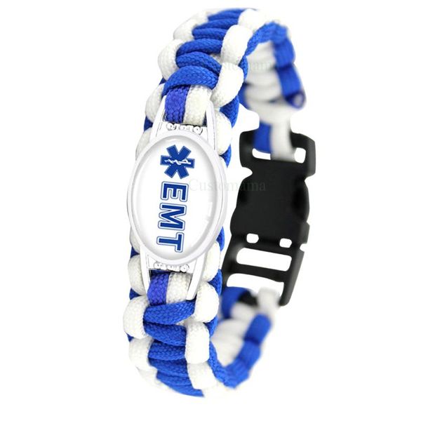 charm bracelets emt emergency technician teacher survival paracord 25*18mm glass cabochon men women many styles, Golden;silver
charm bracelets emt emergency technician teacher survival paracord 25*18mm glass cabochon men women many styles, Golden;silver