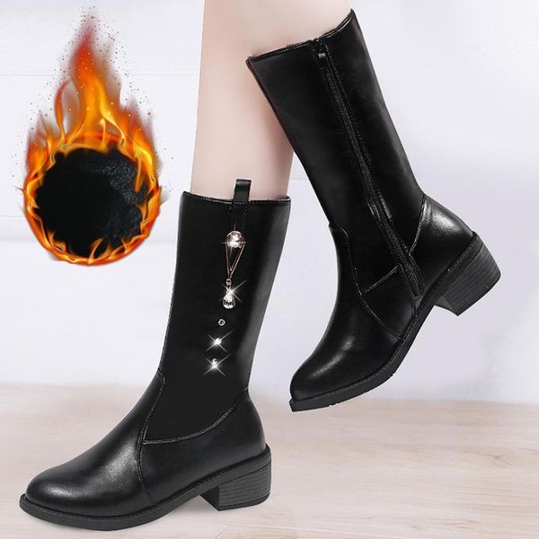 rimocy womens mid-calf boots crystal black pu leather block heel riding boots women winter warm shoes elegant ladies shoe1
rimocy womens mid-calf boots crystal black pu leather block heel riding boots women winter warm shoes elegant ladies shoe1