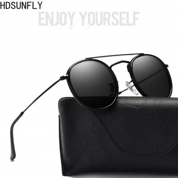 sunglasses women polarized vintage designer retro round sun glasses goggle uv400 driving shades for men, White;black
sunglasses women polarized vintage designer retro round sun glasses goggle uv400 driving shades for men, White;black