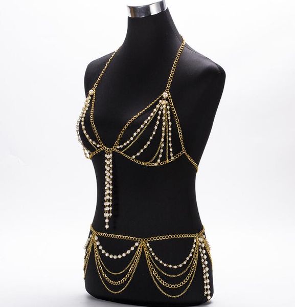 gold necklace handmade beads, multi-layer pearl tassel, long waist chain accessories, Black;white
gold necklace handmade beads, multi-layer pearl tassel, long waist chain accessories, Black;white