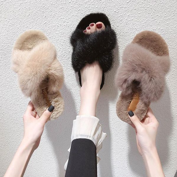 female shoes slippers soft slides fashion fur flip flops winter footwear flock 2020 comfort luxury massage plush flat rubber, Black
female shoes slippers soft slides fashion fur flip flops winter footwear flock 2020 comfort luxury massage plush flat rubber, Black