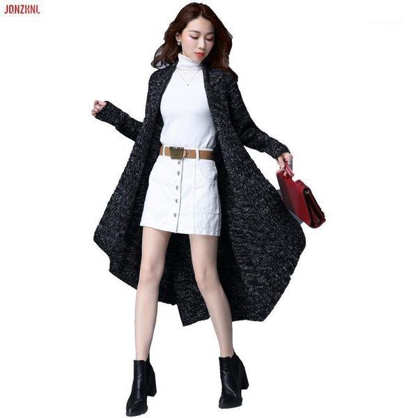 large size women long thick line sweater coat loose casual sweater 2018 autumn winter new knit cardigan long sleeve coat as8161, White;black
large size women long thick line sweater coat loose casual sweater 2018 autumn winter new knit cardigan long sleeve coat as8161, White;black