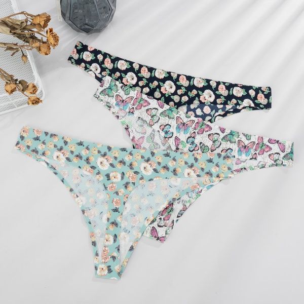3Pieces/Lot Women Sexy Flowers Lingerie Temptation Low-waist Panties Thong Seamless Breathable Underwear Female G String Intimates
3Pieces/Lot Women Sexy Flowers Lingerie Temptation Low-waist Panties Thong Seamless Breathable Underwear Female G String Intimates