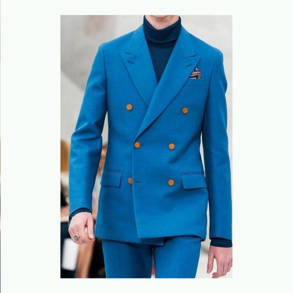 men's suits & blazers double breasted blue men wedding 2021 peaked lapel slim fit groom tuxedos 2 piece jacket+pants party wear, White;black
men's suits & blazers double breasted blue men wedding 2021 peaked lapel slim fit groom tuxedos 2 piece jacket+pants party wear, White;black
