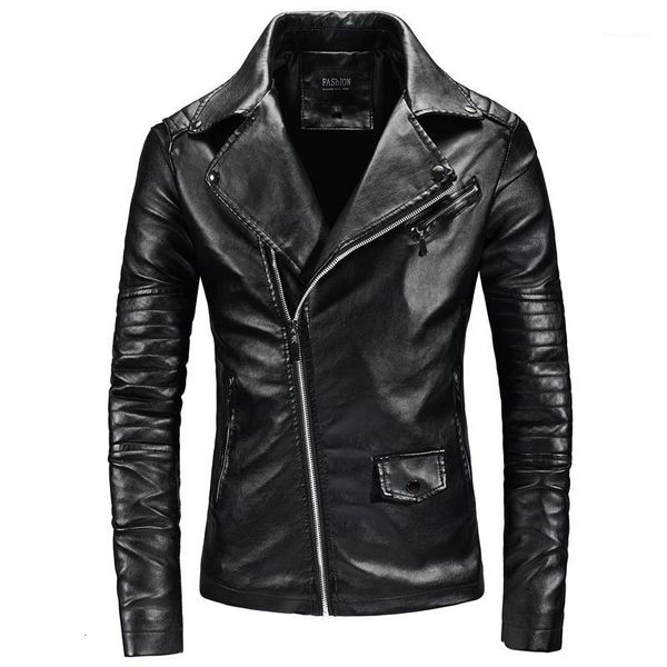 men leather jas slim turn -down kraag biker motorbike jas men's upper clothing pu leather men's clothing1, Black
men leather jas slim turn -down kraag biker motorbike jas men's upper clothing pu leather men's clothing1, Black