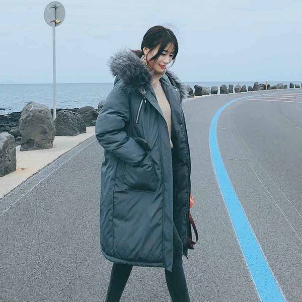 2021 newx-long hooded woman coat oversized thick women's winter jackets with fur collar white duck down overcoat 41i6, Black
2021 newx-long hooded woman coat oversized thick women's winter jackets with fur collar white duck down overcoat 41i6, Black