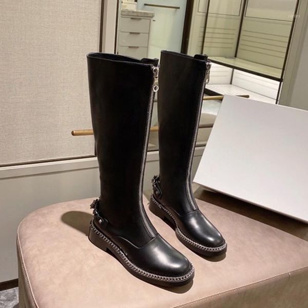 boots round toe long female 2021 autumn winter fashion women shoes black zipper1 
boots round toe long female 2021 autumn winter fashion women shoes black zipper1