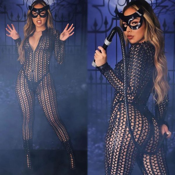 a6628 european and american autumn and winter new nightclub women's zipper small high neck jumpsuit 2021, Black;white
a6628 european and american autumn and winter new nightclub women's zipper small high neck jumpsuit 2021, Black;white