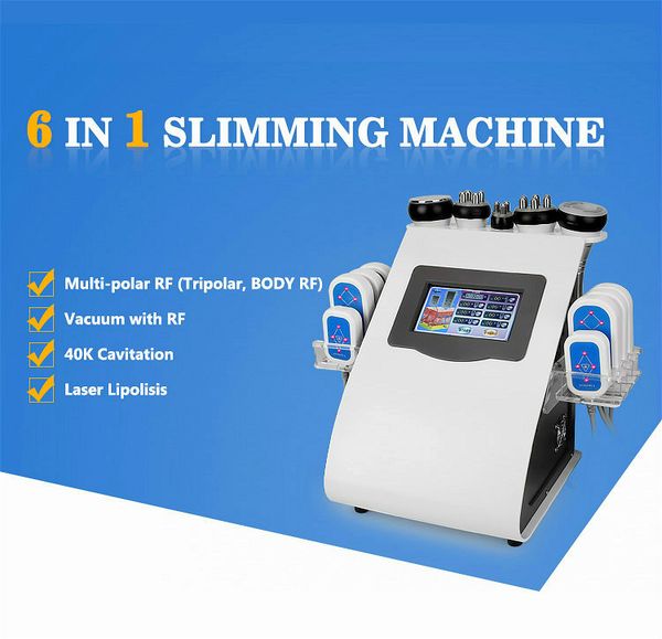 2020 product 6 in1 vacuum laser radio frequency rf 40k cavi lipo laser liposuction ultrasonic cavitation machine slimming machine, Black
2020 product 6 in1 vacuum laser radio frequency rf 40k cavi lipo laser liposuction ultrasonic cavitation machine slimming machine, Black