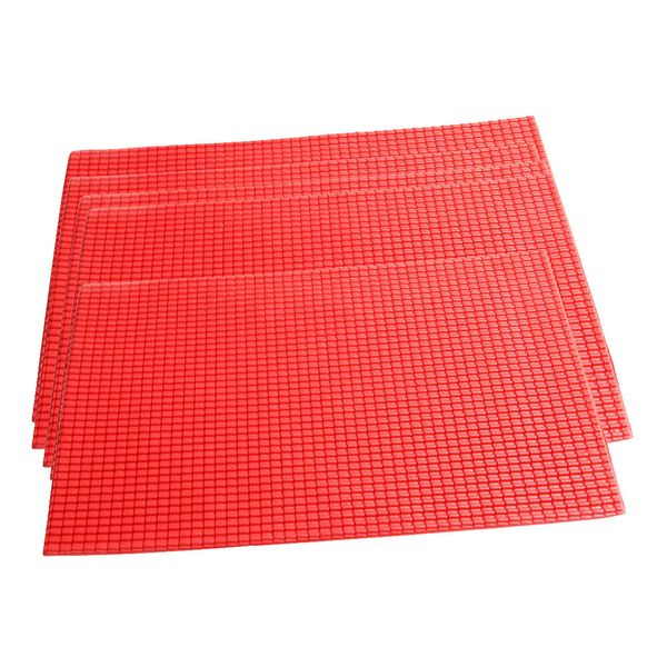 building tile red for architecture 5pcs simulation landscape 295 x 195mm