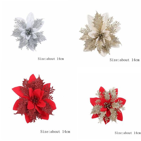 4pcs artificial christmas flowers glitter artificial flowers merry christmas tree decorations xmas ornaments gift new year gift f wmtnom
4pcs artificial christmas flowers glitter artificial flowers merry christmas tree decorations xmas ornaments gift new year gift f wmtnom