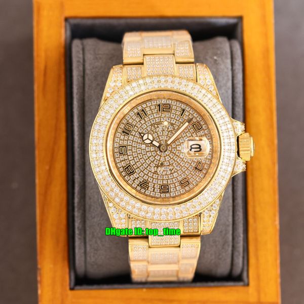 16 styles luxury watches rrf 40mm sub iced out full diamond automatic mens watch pavé diamonds dial 18k gold bracelet ladies gents wristwatc, Slivery;brown
16 styles luxury watches rrf 40mm sub iced out full diamond automatic mens watch pavé diamonds dial 18k gold bracelet ladies gents wristwatc, Slivery;brown