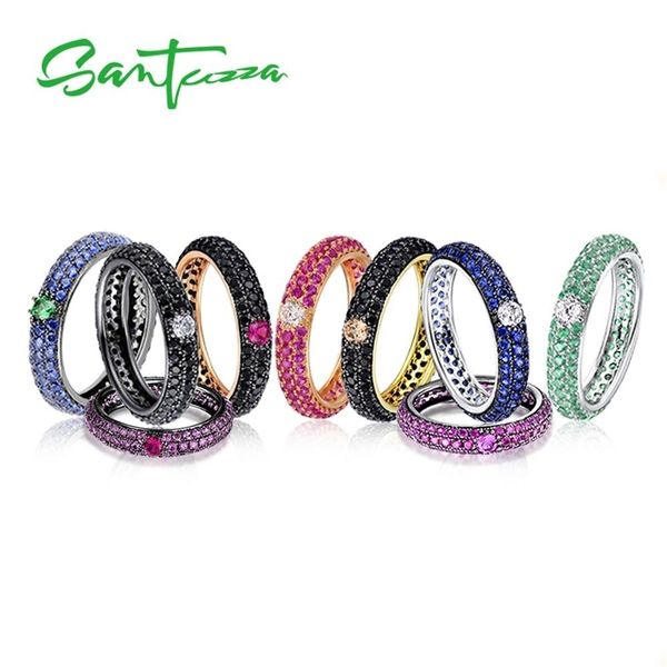 santuzza silver ring for women multi-color stones stackable eternity rings 925 sterling silver party trendy fashion jewelry 201218
santuzza silver ring for women multi-color stones stackable eternity rings 925 sterling silver party trendy fashion jewelry 201218
