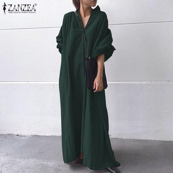 zanzea stylish women long sleeve maxi dress autumn vintage buttons cotton linen long shirt dress solid sundress vestido robe 5xl, Black;gray
zanzea stylish women long sleeve maxi dress autumn vintage buttons cotton linen long shirt dress solid sundress vestido robe 5xl, Black;gray