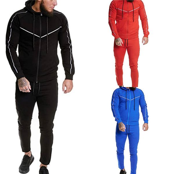 mens splicing fitness sets fashion trend zipper hooded sweatshirt pant sports suits designer man spring new slim casual running tracksuits, Gray
mens splicing fitness sets fashion trend zipper hooded sweatshirt pant sports suits designer man spring new slim casual running tracksuits, Gray