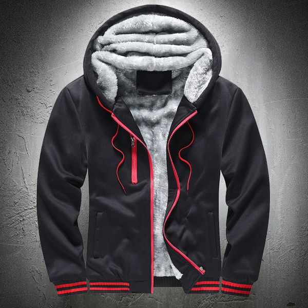 2021 new men hoodies thick fleece hoodie fur lined warm sports coat autumn winter mens jacket sweatshirts bsmf, Black
2021 new men hoodies thick fleece hoodie fur lined warm sports coat autumn winter mens jacket sweatshirts bsmf, Black