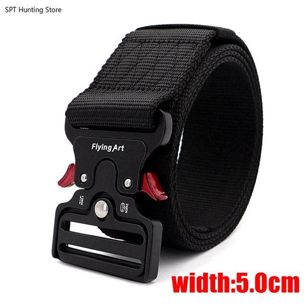 5.0cm wide tactical belt men army nylon belts adjustable heavy buckle outdoor hunting combat training sport belt, Black;gray
5.0cm wide tactical belt men army nylon belts adjustable heavy buckle outdoor hunting combat training sport belt, Black;gray