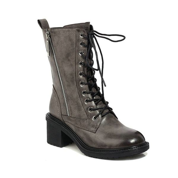 side-end western cowboy lace-up cross-tied ankle martin thick boots high heels woman winter shoes lady, Black
side-end western cowboy lace-up cross-tied ankle martin thick boots high heels woman winter shoes lady, Black