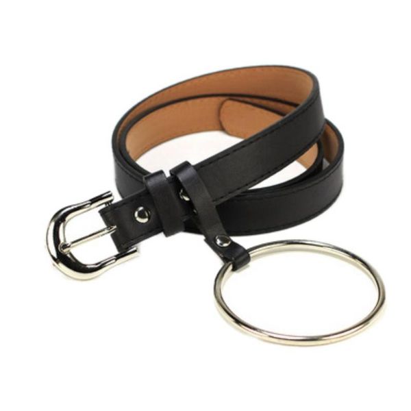 large ring decoration pu belt hoop ring pin buckle ladies belt black fashion dress or jeans casual accessories, Black;brown
large ring decoration pu belt hoop ring pin buckle ladies belt black fashion dress or jeans casual accessories, Black;brown