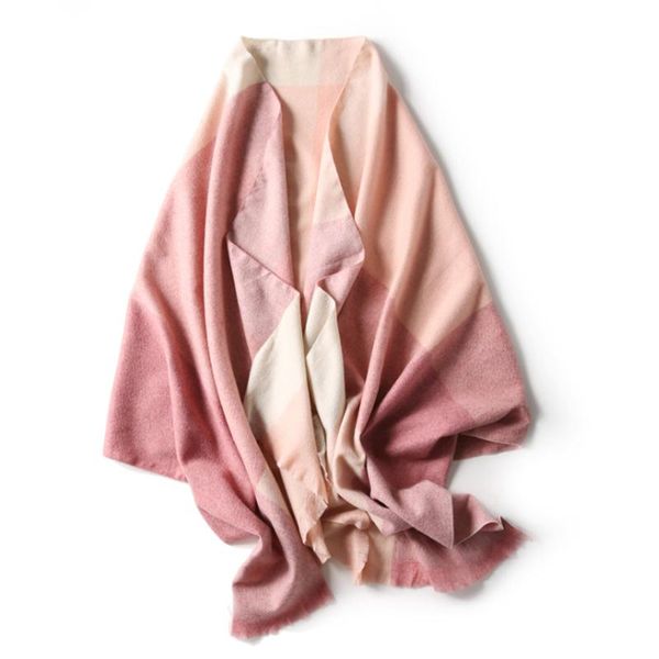 scarves winter plaid wool scarf women's autumn and long thickened warm tassel shawl, Blue;gray
scarves winter plaid wool scarf women's autumn and long thickened warm tassel shawl, Blue;gray