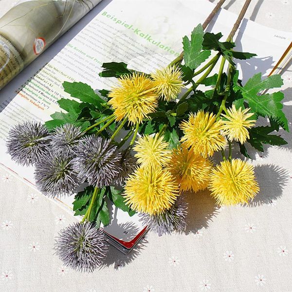 decorative flowers & wreaths 9 heads simulation spiked ball flower fake plants with leaves wedding decor plastic artificial garden decoratio
decorative flowers & wreaths 9 heads simulation spiked ball flower fake plants with leaves wedding decor plastic artificial garden decoratio