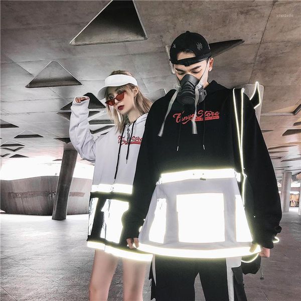 style 2020 in europe and the high street, foreign trade personality reflective stitching fleece hoodies couples1, Black
style 2020 in europe and the high street, foreign trade personality reflective stitching fleece hoodies couples1, Black