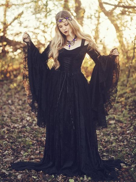 2022 gothic style sleeping beauty black wedding gowns vintage victorian bridal dress off shoulder long puffy sleeves lace corset bodice wedd, White
2022 gothic style sleeping beauty black wedding gowns vintage victorian bridal dress off shoulder long puffy sleeves lace corset bodice wedd, White