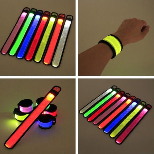 led wristband sport slap wrist strap bands light flash bracelet glowng armband strap for party concert armband in xmas halloween toy new hot
led wristband sport slap wrist strap bands light flash bracelet glowng armband strap for party concert armband in xmas halloween toy new hot