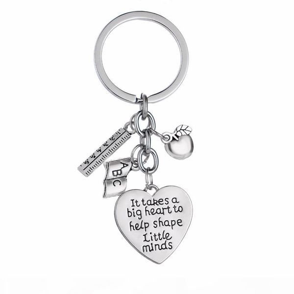 12pcs metal charms keyring it takes a big heart to help shape little minds keychain apple ruler abc letters teachers key chains rings gifts, Slivery;golden
12pcs metal charms keyring it takes a big heart to help shape little minds keychain apple ruler abc letters teachers key chains rings gifts, Slivery;golden