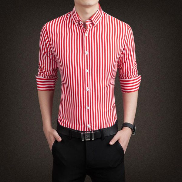 men's casual shirts 2021 spring autumn brand men shirt fashion striped dress slim fit long sleeves camisa masculina, White;black
men's casual shirts 2021 spring autumn brand men shirt fashion striped dress slim fit long sleeves camisa masculina, White;black
