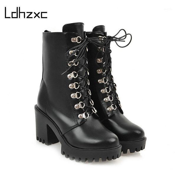 ldhzxc pu leather boots women shoes thick sole lace up autumn winter short ankle boots for women motorcycle1, Black
ldhzxc pu leather boots women shoes thick sole lace up autumn winter short ankle boots for women motorcycle1, Black