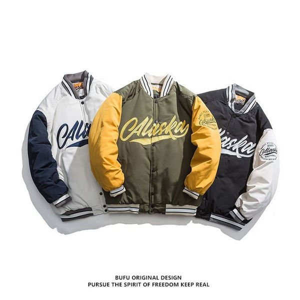 new winter coat men vintage embroidered baseball jacket popular logo loose korean casual padded jacket in large size,39, Black;brown
new winter coat men vintage embroidered baseball jacket popular logo loose korean casual padded jacket in large size,39, Black;brown