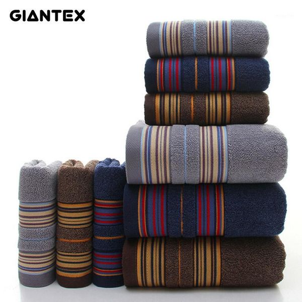 towel giantex 3-pieces thicker stripe pattern soft cotton set bathroom super absorbent bath face towels u11441
towel giantex 3-pieces thicker stripe pattern soft cotton set bathroom super absorbent bath face towels u11441