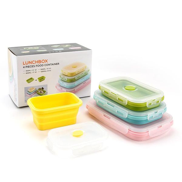 portable rectangle silicone scalable folding lunchbox fresh fruit food container bento box with silicone sealing plug dinnerware wmtyrb
portable rectangle silicone scalable folding lunchbox fresh fruit food container bento box with silicone sealing plug dinnerware wmtyrb