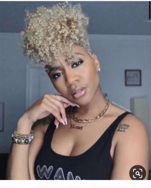 2020 new arrival cute kinky curly afro puff dyed drawstring ponytail real hair grey yellow women hair extension 120g, Black
2020 new arrival cute kinky curly afro puff dyed drawstring ponytail real hair grey yellow women hair extension 120g, Black