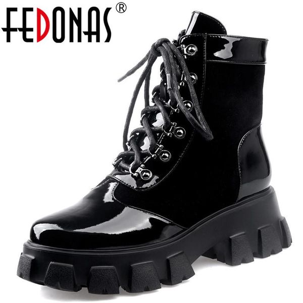 fedonas autumn winter flats platform women ankle boots warm genuine leather motorcycle boots chunky heels dancing shoes woman, Black
fedonas autumn winter flats platform women ankle boots warm genuine leather motorcycle boots chunky heels dancing shoes woman, Black