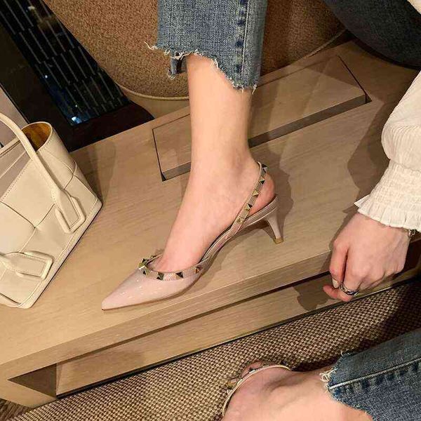 women's high heel casual shoes slippers v home rivet middle baotou sandals female 5cm summer fairy wind willow ding pointed thin one-si, Black
women's high heel casual shoes slippers v home rivet middle baotou sandals female 5cm summer fairy wind willow ding pointed thin one-si, Black