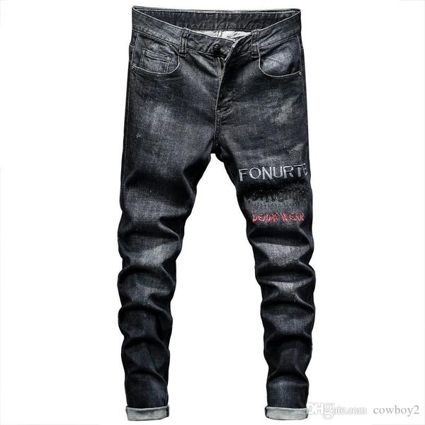 new embroidered men's jeans fashion designer hip hop motorcycle rider jeans casual street style dark blue jeans cool bullet high quali
new embroidered men's jeans fashion designer hip hop motorcycle rider jeans casual street style dark blue jeans cool bullet high quali