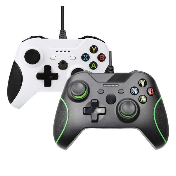 Usb Wired Game Controller For Xbox One Portable 1.75m Long Wire Gamepad For Pc Windows Sensitive Joystick Gamepads Black White