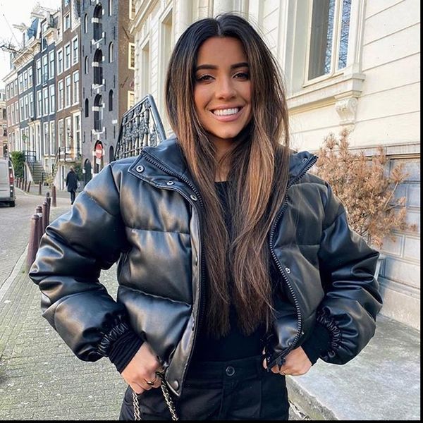 cp winter thick warm short parkas women fashion black pu leather coats women elegant zipper cotton jackets ladies hz
cp winter thick warm short parkas women fashion black pu leather coats women elegant zipper cotton jackets ladies hz
