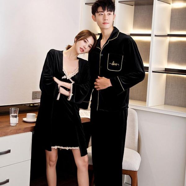 casual lovers sleepwear velour couple robe set kimono bathrobe gown women nightwear intimate lingerie long sleeve nightgown, Black;red
casual lovers sleepwear velour couple robe set kimono bathrobe gown women nightwear intimate lingerie long sleeve nightgown, Black;red