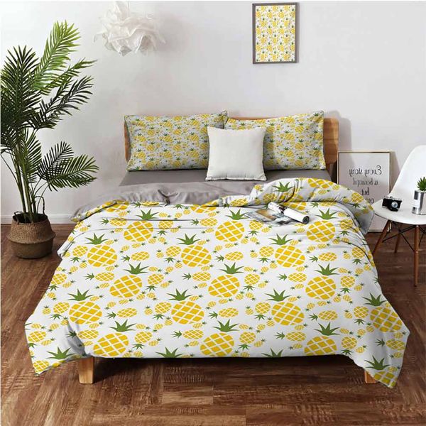 rhombus pine with blooming foliage organic food designbedding 3-piece set